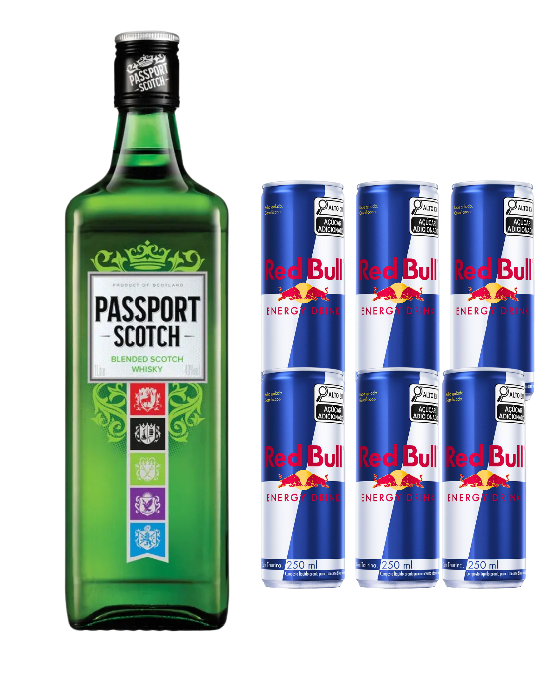 Passport 1L + 6x Red Bull