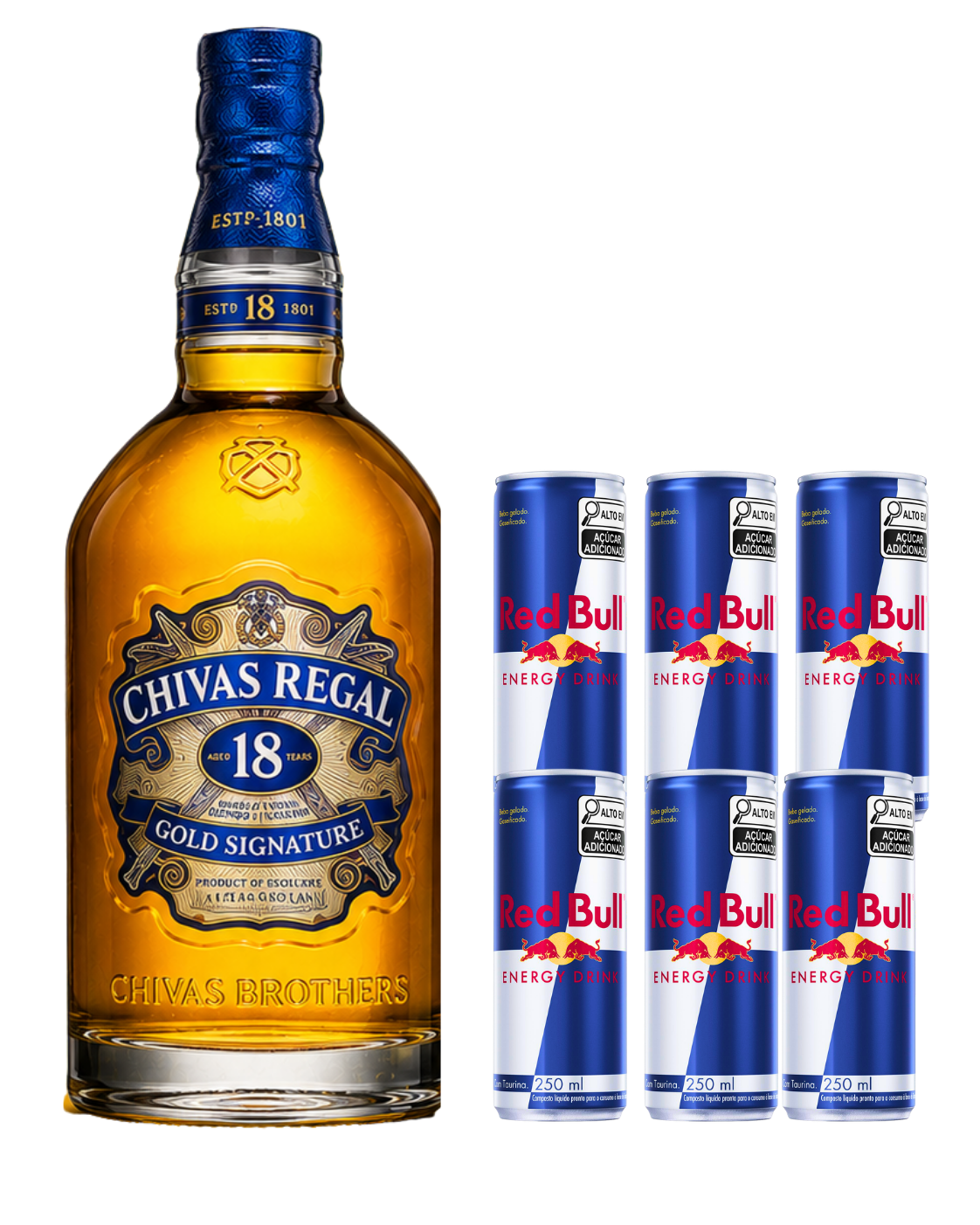 White Horse 1L + 6x Red Bull